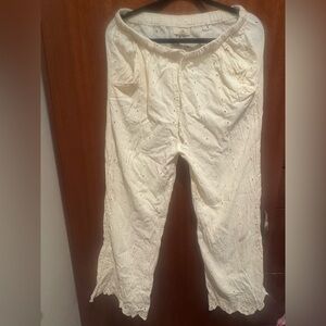 Rip Curl Cream Eyelet Pants